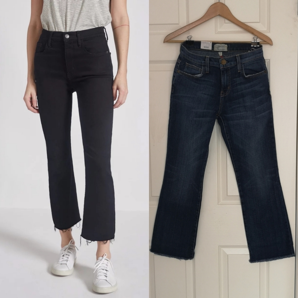 Current / Elliot The Kick Crop Flare Jeans